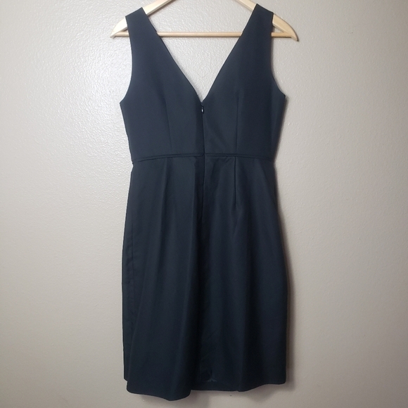 J.Crew Womens Black Mollie Cotton Cady Sleeveless Dress-Size 8 - Picture 5 of 8